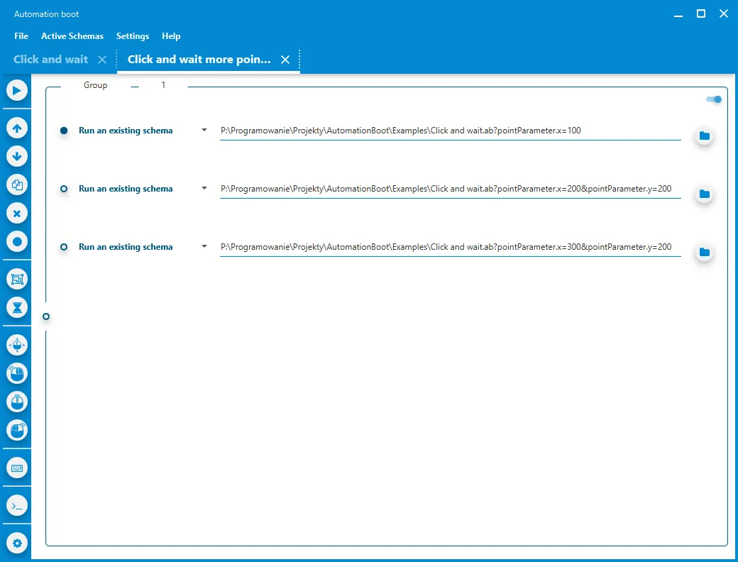 Parametry – wysyłanie